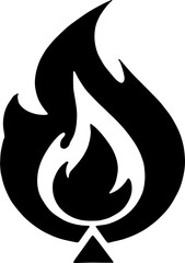 Burning Flame Silhouette Symbol