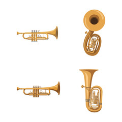 Musical Instruments Trumpets and Tubas