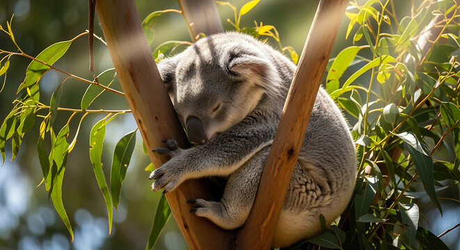 koala in tree