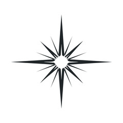 Obraz premium Geometric eight-pointed star vector design