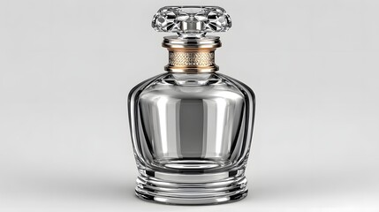 Decorative silver scent container with golden base high resolution photo