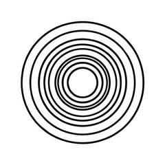 3d render concentric circles