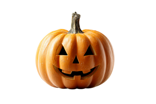 Carved pumpkin ready for Halloween