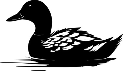Duck silhouette icon Water Bird and Wildlife Icon Design