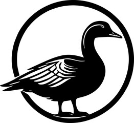 Duck silhouette icon Water Bird and Wildlife Icon Design