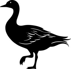 Duck silhouette icon Water Bird and Wildlife Icon Design