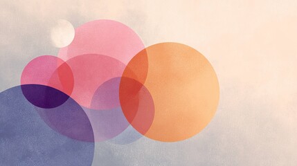 Layered circles abstract graphic design