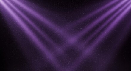 Vibrant purple cosmic space with flowing aurora light waves and starfield for creative fantasy and spiritual design backgrounds