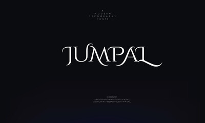 Jumpal modern stylish capital alphabet letter logo design