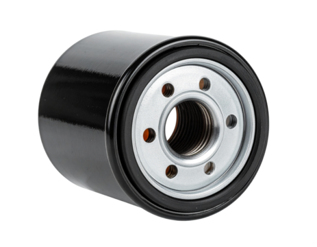 Top-Down View of Oil Filter with Visible Inner Opening, Transparent PNG