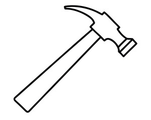 Hammer Icon Carpenter's Tool for Construction & DIY Projects