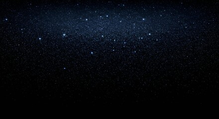 Obraz premium Brilliant blue glitter stars and sparkle particles scattered across night sky background for astronomy and celestial celebration themes
