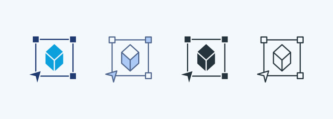 Editable Object Multiple Style Icon Collection