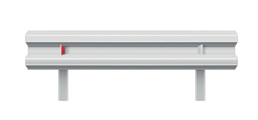 An illustration of a road side barrier showing its simple yet effective design to improve road safety