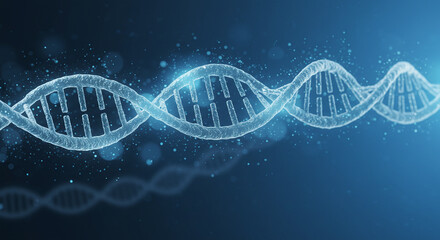 This digital rendering showcases a double helix dna strand structure. Great for scientific, medical, biologyrelated designs, educational materials, and more.