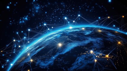 Global Network Connectivity Over Earth