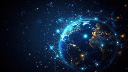 Obraz premium Global Network Connection
