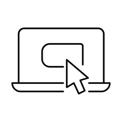 Cloud Interface Access icon. Vector icon design