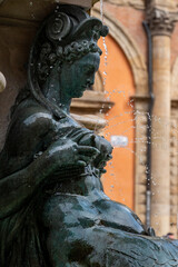 Fountain of Neptune in Bologna, Italy.