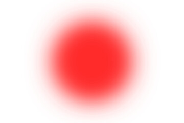 Red glowing soft blur circle on transparent background for light effect overlays, abstract design accents, poster highlights, and creative graphic elements