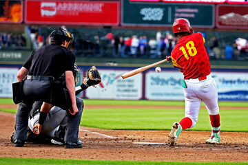 baseball batter hitting