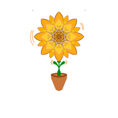 Obraz premium sunflower in a vase