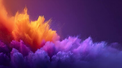 Naklejka premium Colorful powder explosion background