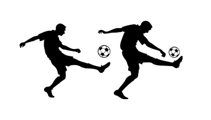 football players silhouettes