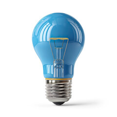 Obraz premium Blue lightbulb idea innovation inspiration concept