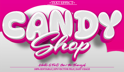  Colorful Sweet Candy Shop Sugar Treat Text Effect Editable Alphabet