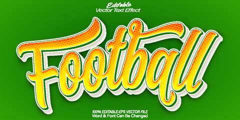  Exciting Football Sports Team Game Text Effect Editable Alphabet