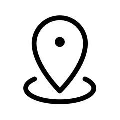 Pin location icon design template SVG