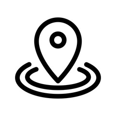 Pin location icon design template SVG