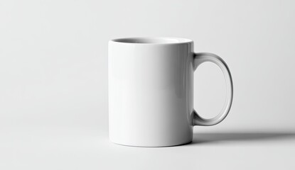 Fototapeta premium White mug, simple and clean design
