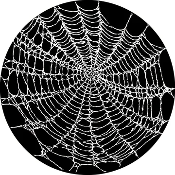 gobo texture shadows vector style spider web overlay with pure black lines and high contrast