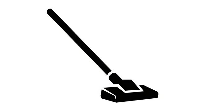 Simple black and white illustration of a floor cleaning tool.