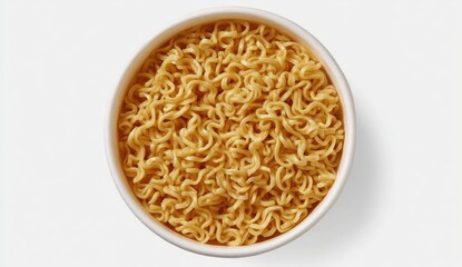 Instant noodles in a white bowl (2)