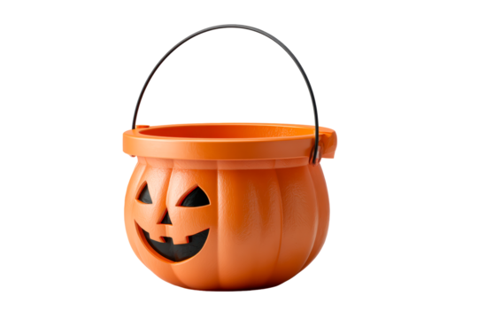 Halloween pumpkin bucket for trick or treating