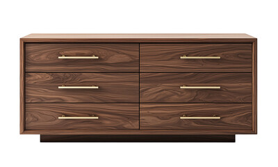 Stylish wooden dresser modern bedroom furniture design minimalist environment side view home decor inspiration