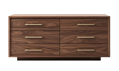 Stylish wooden dresser modern bedroom furniture design minimalist environment side view home decor inspiration