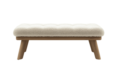Cozy footstool for relaxation modern bedroom furniture display inviting atmosphere low angle comfort and style