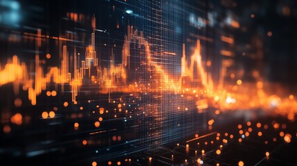 Fototapeta premium Global currency exchange rates fluctuating due to economic instability