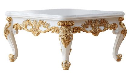 legant coffee table isolated over white, with clipping path