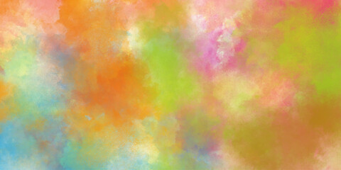 abstract colorful watercolor painted background texture in abstract sunset or sunrise sky illustration, fantasy smooth light pink, yellow, blue, orange, abstract watercolor painted background, 
