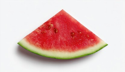 A triangular slice of watermelon