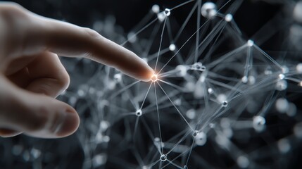 Tech leader modifying neural network nodes in virtual interface