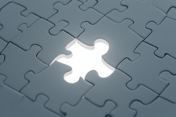 Obraz premium Find the missing piece: solving puzzles and the importance of problem solving skills