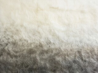Textured gradient of heather gray to soft white felted fabric illusion  raw
