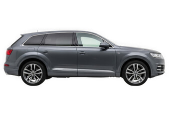 Sleek Gray SUV Side Profile of a Luxury Crossover Vehicle