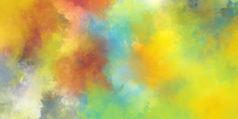 abstract colorful watercolor painted background texture in abstract sunset or sunrise sky illustration, fantasy smooth light pink, yellow, blue, orange, abstract watercolor painted background, 